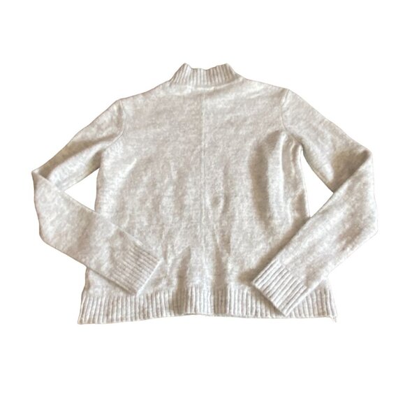 Marled Reunited Clothing Womens Mock Neck Sweater-Light Gray-Size S-GUC - Picture 5 of 5